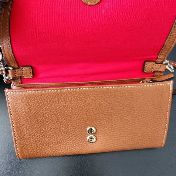 Dooney Brown Crossbody Wallet - Picture 2 of 13